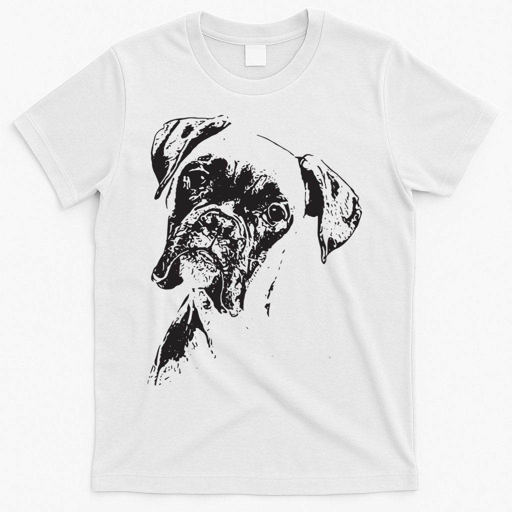 BOXER DOG FACE DOG LOVERS BOXER DOG GIFT T-Shirt Hoodie, Sweatshirt | CoreVibeTees.com