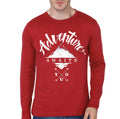 Be Adventure Red Full Sleeve Tee Hoodie, Sweatshirt | CoreVibeTees.com