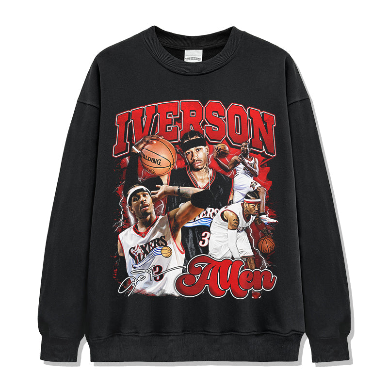 Allen Iverson Sweatshirt NBA 2024 T-Shirts, Hoodie | CoreVibeTees.com