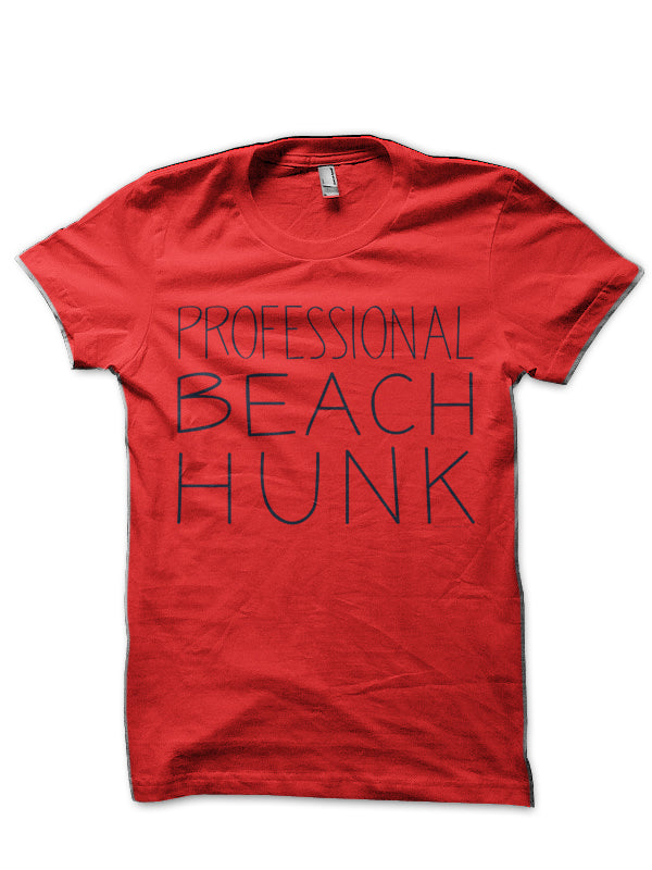 Beach Hunk Red T-Shirt Hoodie, Sweatshirt | CoreVibeTees.com