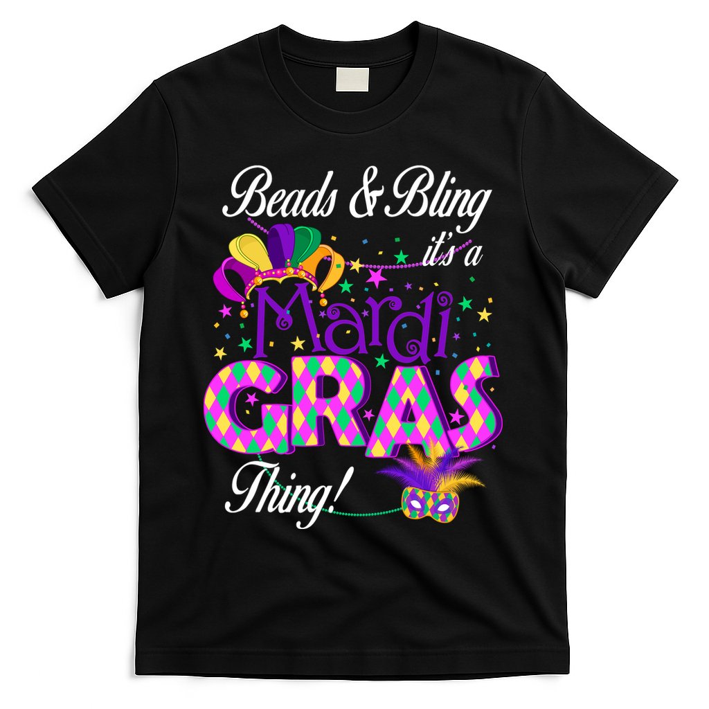 Beads & Bling It's A Mardi Gras Thing T-Shirt Hoodie, Sweatshirt | CoreVibeTees.com