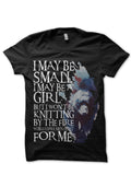 I May Be Small. I May Be A Girl. Feminist Bear Black T-Shirt Hoodie, Sweatshirt | CoreVibeTees.com