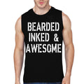 Bearded Inked And Awesome T-Shirt Hoodie, Sweatshirt | CoreVibeTees.com