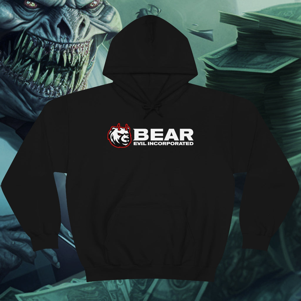 BEAR EVIL Hooded Sweatshirt T-Shirts, Hoodie | CoreVibeTees.com (Image 1)