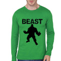 Beast Green Full Sleeve Tee Hoodie, Sweatshirt | CoreVibeTees.com