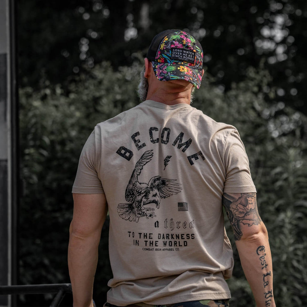 Become A Threat To The Darkness Men's T-Shirt Hoodie, Sweatshirt | CoreVibeTees.com (Image 3)