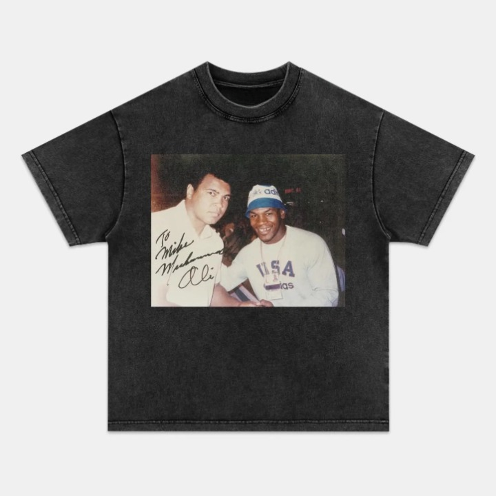 Muhammad Ali & Mike Tyson TEE Hoodie, Sweatshirt | CoreVibeTees.com (Image 2)