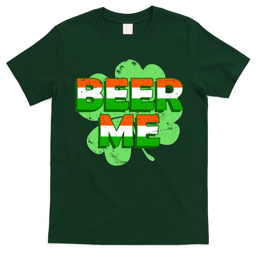 Beer Me St. Patrick's Day Irish Flag Clover T-Shirt Hoodie, Sweatshirt | CoreVibeTees.com