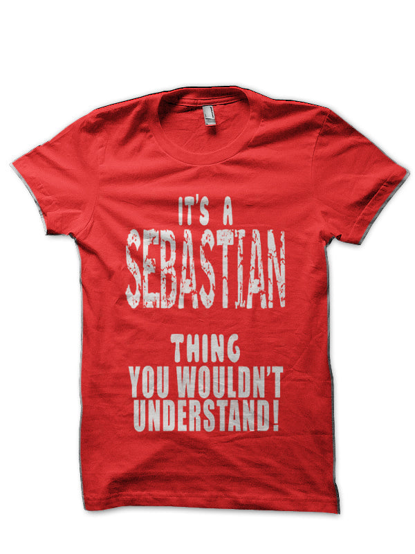 Sebastian Red T-Shirt Hoodie, Sweatshirt | CoreVibeTees.com