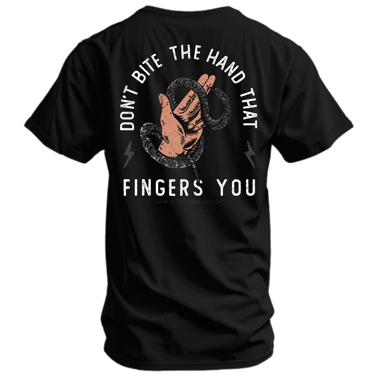 Don't Bite The Hand That Fingers You Men's T-Shirt Hoodie, Sweatshirt | CoreVibeTees.com (Image 1)