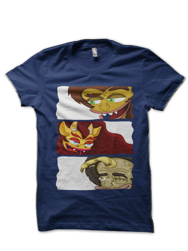 3 Monsters One Shirt Navy Blue T-Shirt Hoodie, Sweatshirt | CoreVibeTees.com