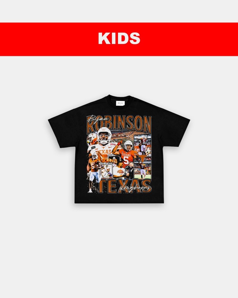 BIJAN ROBINSON - TEXAS - KIDS TEE Hoodie, Sweatshirt | CoreVibeTees.com (Image 3)