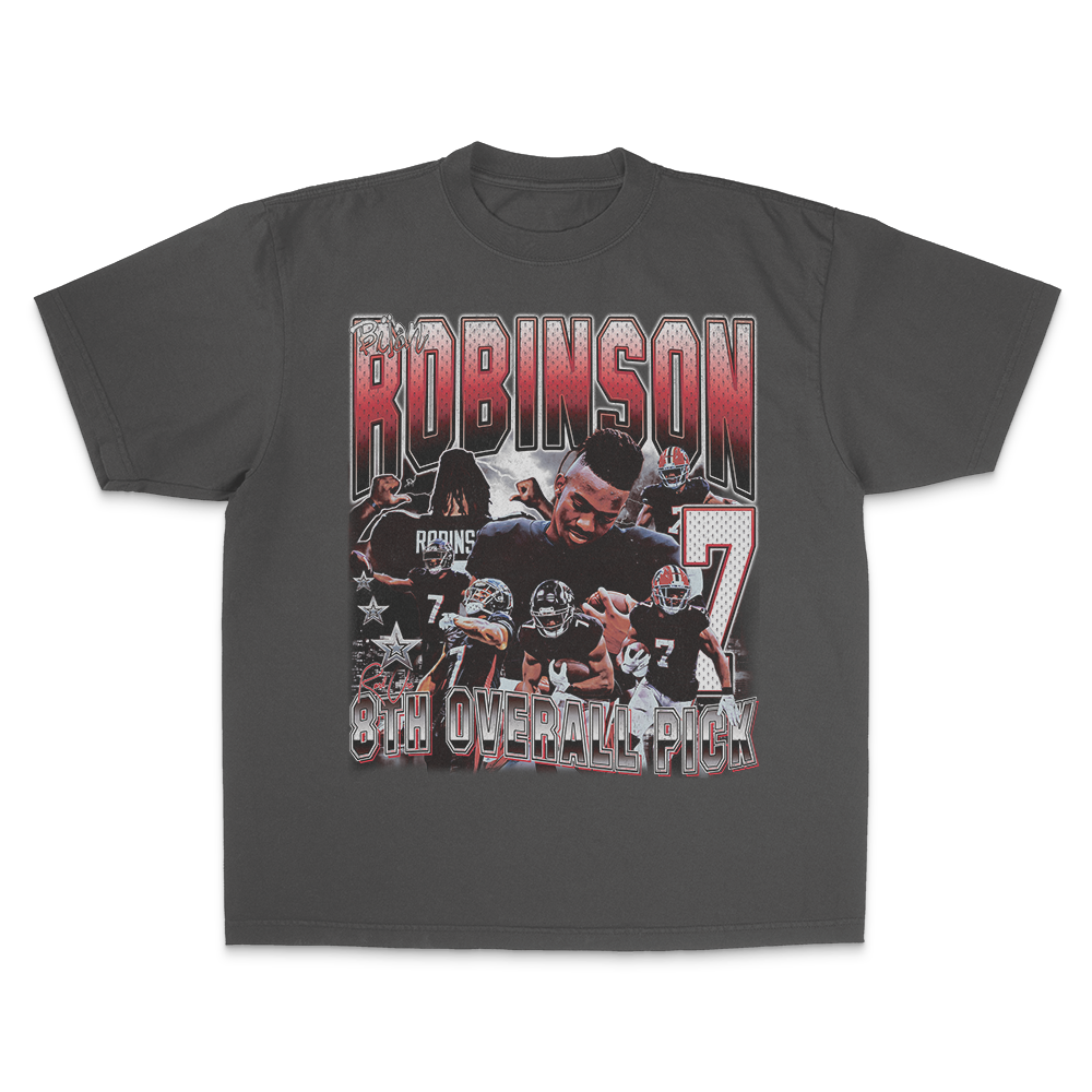 Bijan Robinson Tee Hoodie, Sweatshirt | CoreVibeTees.com (Image 2)