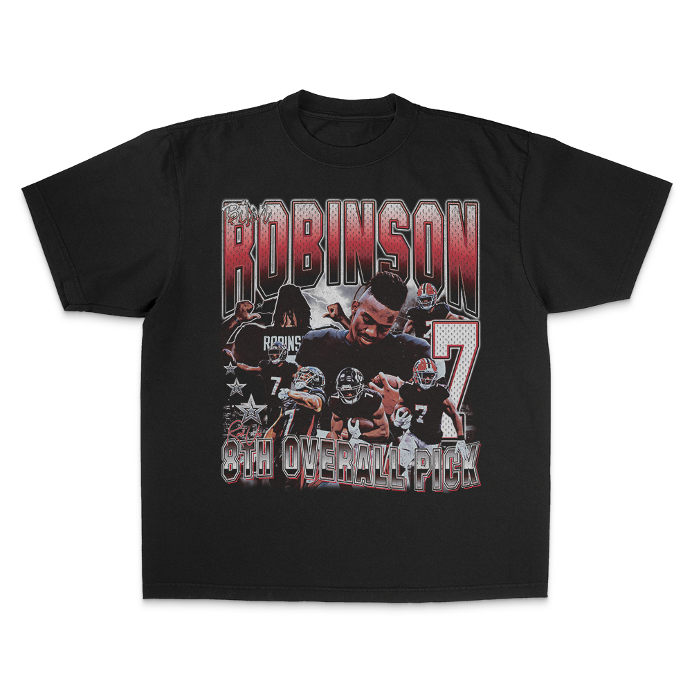 Bijan Robinson Tee Hoodie, Sweatshirt | CoreVibeTees.com (Image 1)