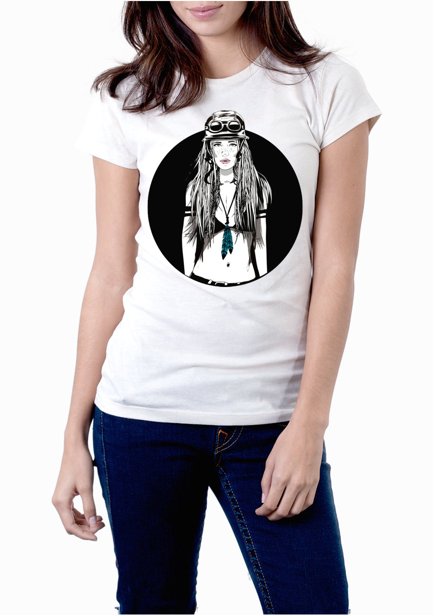 Biker Girl White Top T-Shirts, Hoodie, Sweatshirt | CoreVibeTees.com