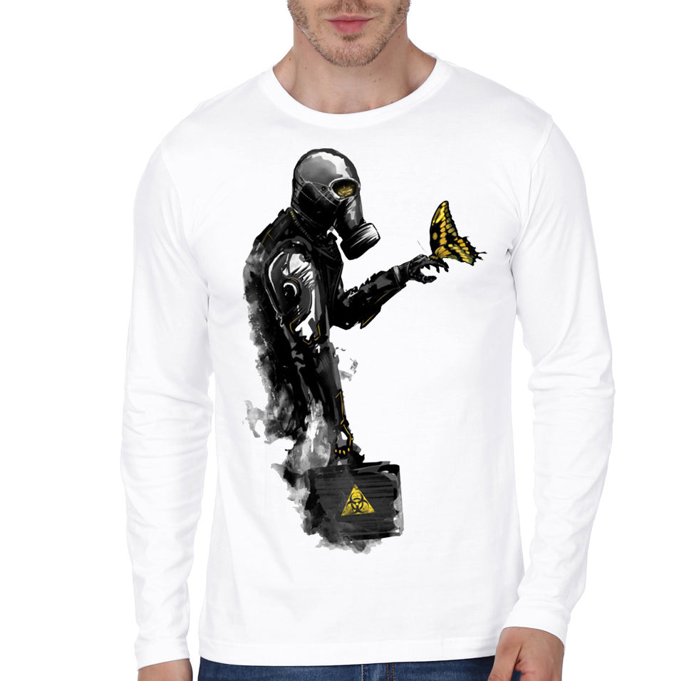 Biohazard White Full Sleeve Tee (Grey Available) Hoodie, Sweatshirt | CoreVibeTees.com