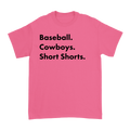 Garett Delano - Baseball. Cowboys. Short Shorts T-Shirt (Pink) Hoodie, Sweatshirt | CoreVibeTees.com