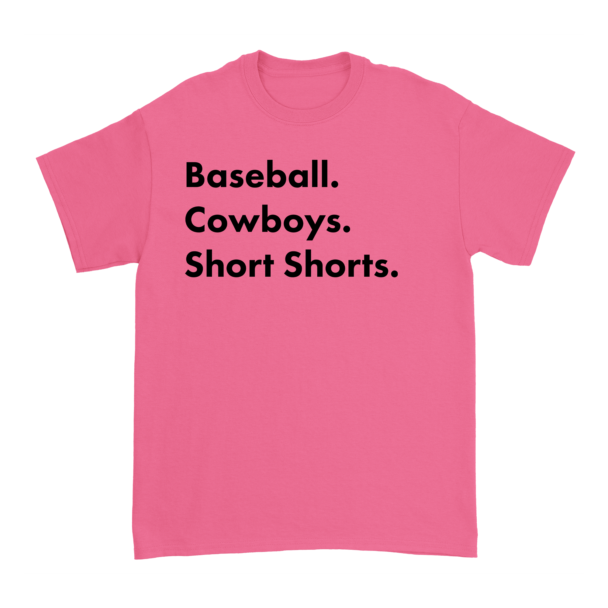 Garett Delano - Baseball. Cowboys. Short Shorts T-Shirt (Pink) Hoodie, Sweatshirt | CoreVibeTees.com