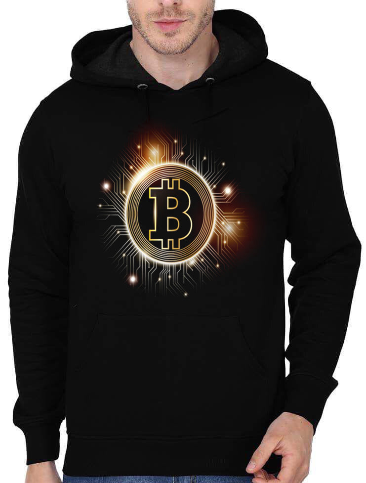 Bitcoin Black Hoodie T-Shirts, Sweatshirt | CoreVibeTees.com