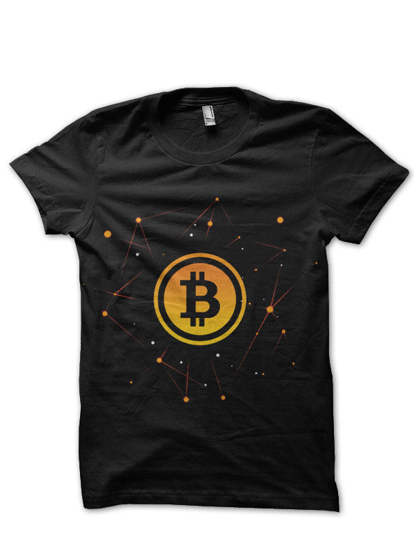 Bitcoin Blockchain Black T-Shirt Hoodie, Sweatshirt | CoreVibeTees.com