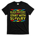 Black History Didn't Start With Slavery Colorful T-Shirt Hoodie, Sweatshirt | CoreVibeTees.com