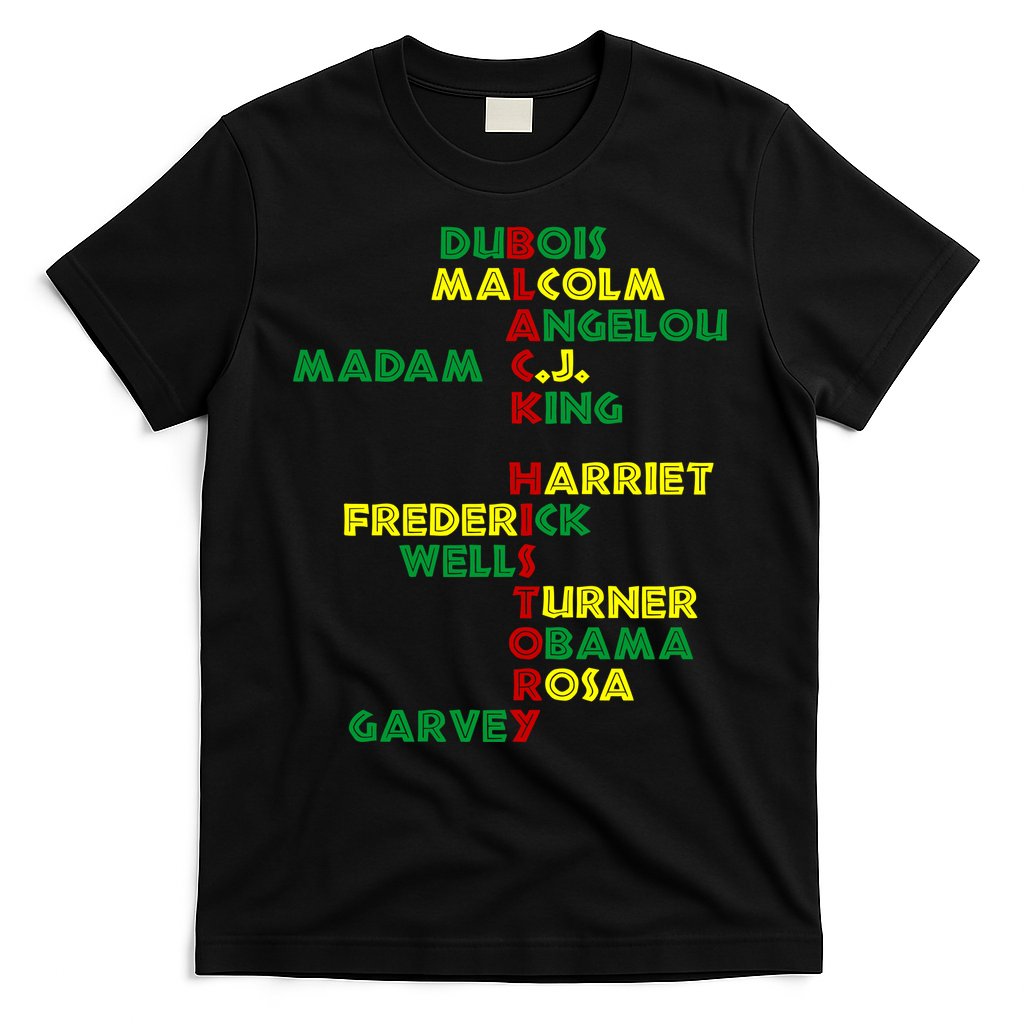 Black History Historic Leaders Proud American T-Shirt Hoodie, Sweatshirt | CoreVibeTees.com