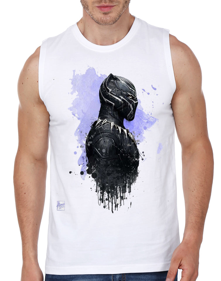 Black Panther Gym White Vest T-Shirts, Hoodie, Sweatshirt | CoreVibeTees.com