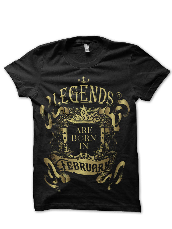 Legends Are Born In February T-Shirt Style004 Hoodie, Sweatshirt | CoreVibeTees.com