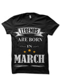Legends Are Born In March T-Shirt Hoodie, Sweatshirt | CoreVibeTees.com