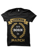 Legends Are Born In March T-Shirt Style001 Hoodie, Sweatshirt | CoreVibeTees.com