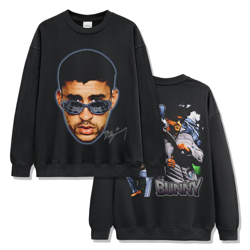 Bad Bunny Signature Sweatshirt Style001 T-Shirts, Hoodie | CoreVibeTees.com (Image 1)