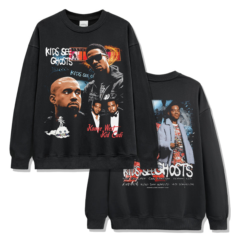 Kids See Ghosts Sweatshirt T-Shirts, Hoodie | CoreVibeTees.com (Image 1)