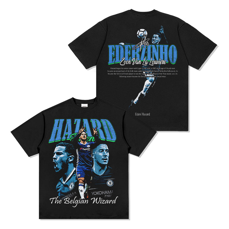 Eden Hazard â€œThe Belgian WizardÂ Teeâ€ Hoodie, Sweatshirt | CoreVibeTees.com (Image 1)