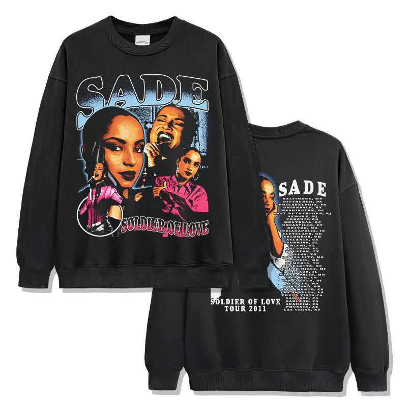 Soldier of Love By Sade Sweatshirt T-Shirts, Hoodie | CoreVibeTees.com (Image 1)
