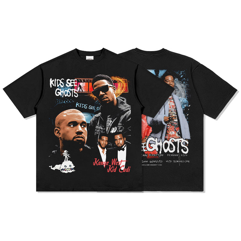 Kids See Ghosts TEE Hoodie, Sweatshirt | CoreVibeTees.com (Image 2)