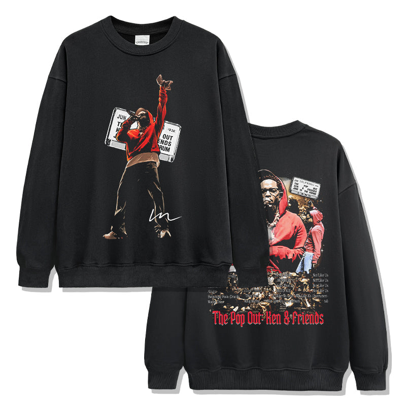 The Pop Out Ken & Friends By Kendrick Lamar Sweatshirt T-Shirts, Hoodie | CoreVibeTees.com (Image 1)
