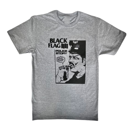 Black Flag Police Story T-Shirt Hoodie, Sweatshirt | CoreVibeTees.com (Image 1)