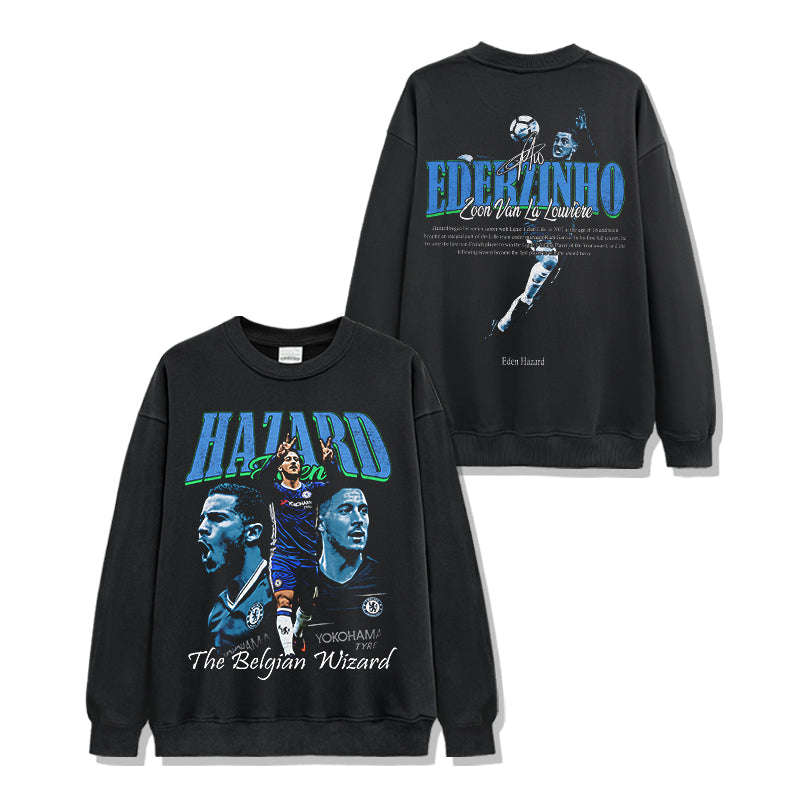 Eden Hazard â€œThe Belgian WizardÂ Sweatshirt T-Shirts, Hoodie | CoreVibeTees.com (Image 1)