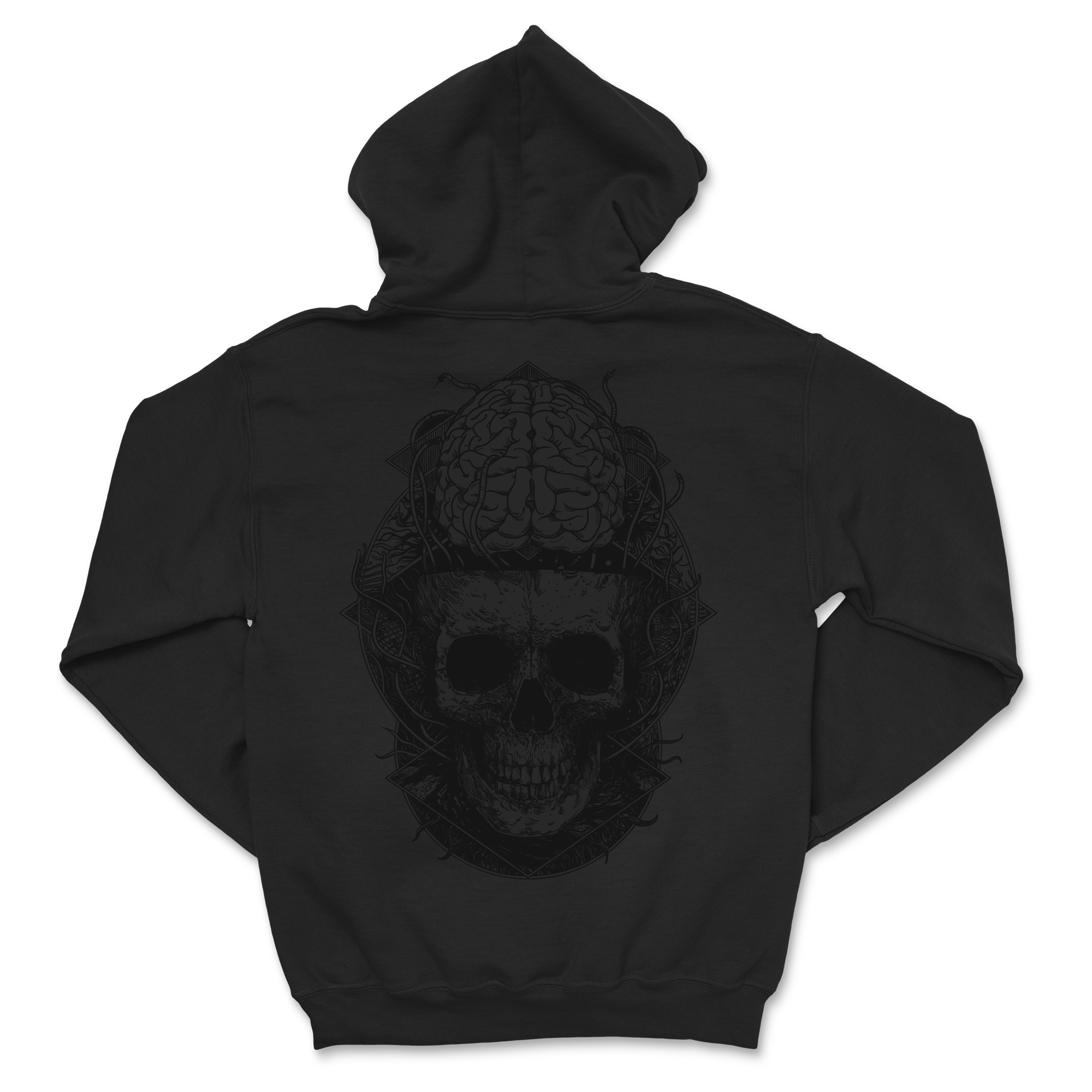 SAUL - Black on Black Hoodie T-Shirts, Sweatshirt | CoreVibeTees.com (Image 3)