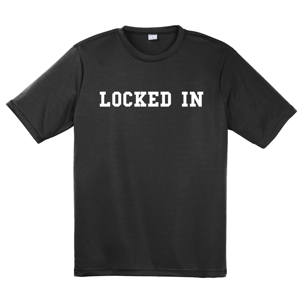 Davis Clarke - Locked In Performance T-Shirt (White Print) Hoodie, Sweatshirt | CoreVibeTees.com (Image 2)