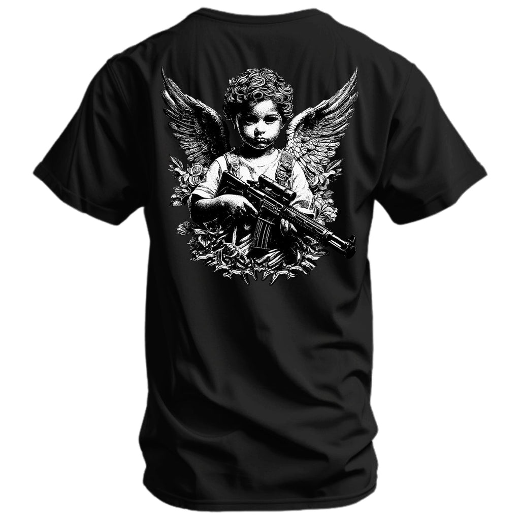 The Armed Guardian Angel Men's T-Shirt Hoodie, Sweatshirt | CoreVibeTees.com (Image 1)
