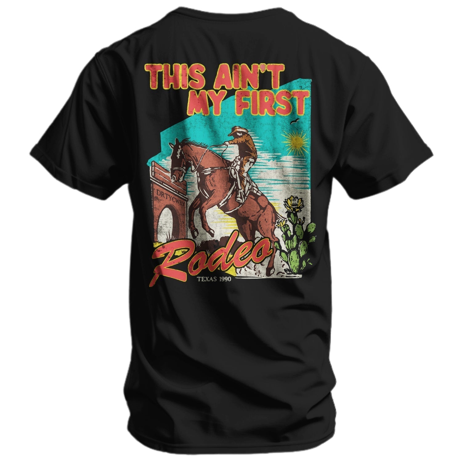 This Ain't My First Rodeo Vintaged Men's T-Shirt Hoodie, Sweatshirt | CoreVibeTees.com (Image 1)