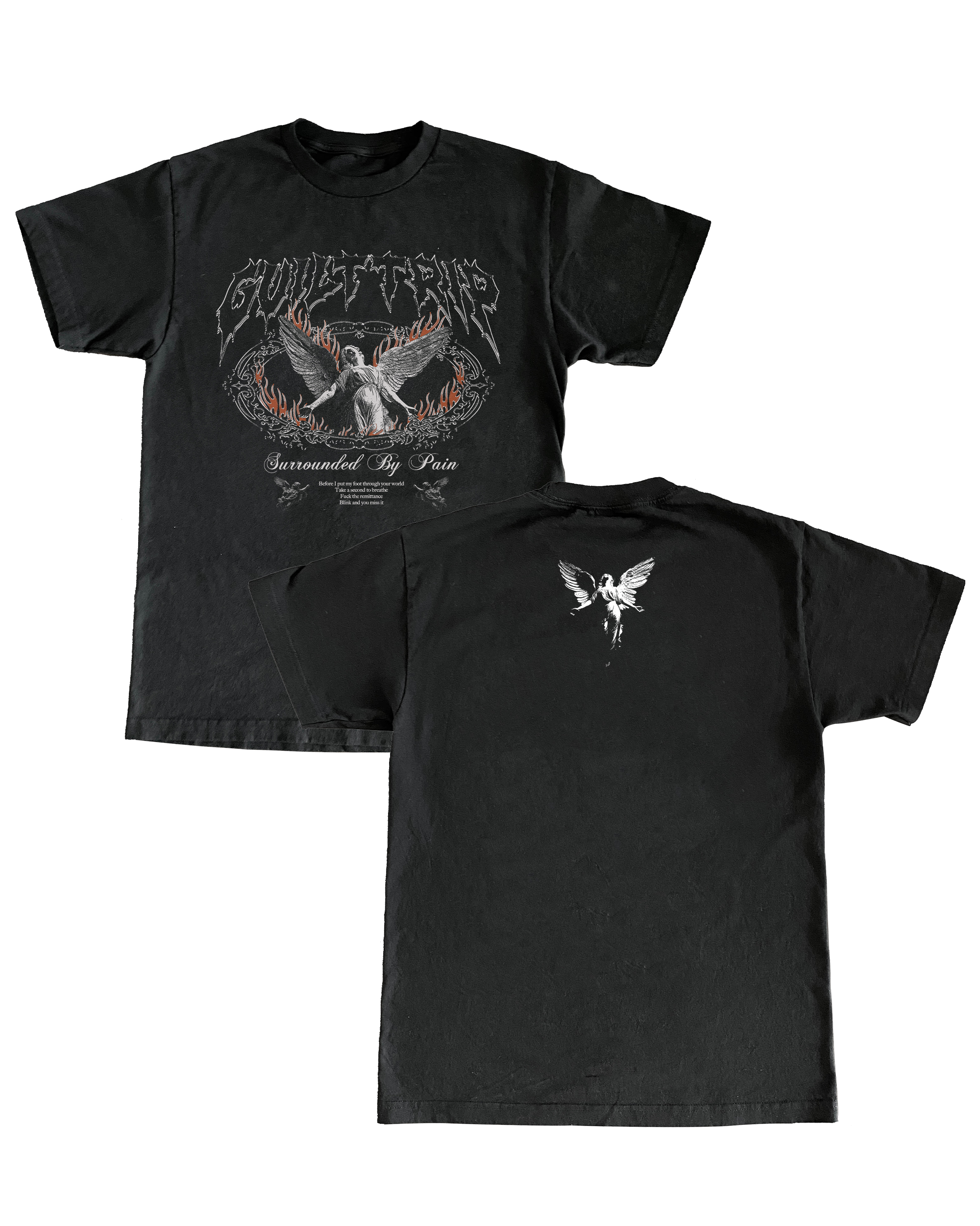 Guilt Trip - Surrounded By Pain T-Shirt Hoodie, Sweatshirt | CoreVibeTees.com