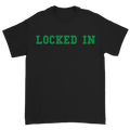 Davis Clarke - Locked In T-Shirt (Green Print) Hoodie, Sweatshirt | CoreVibeTees.com (Image 1)