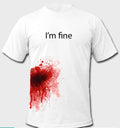 Bloody White T-Shirt Hoodie, Sweatshirt | CoreVibeTees.com