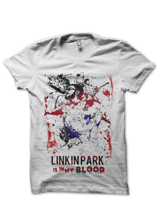 Linkin Park Is In My Blood White T-Shirt Hoodie, Sweatshirt | CoreVibeTees.com
