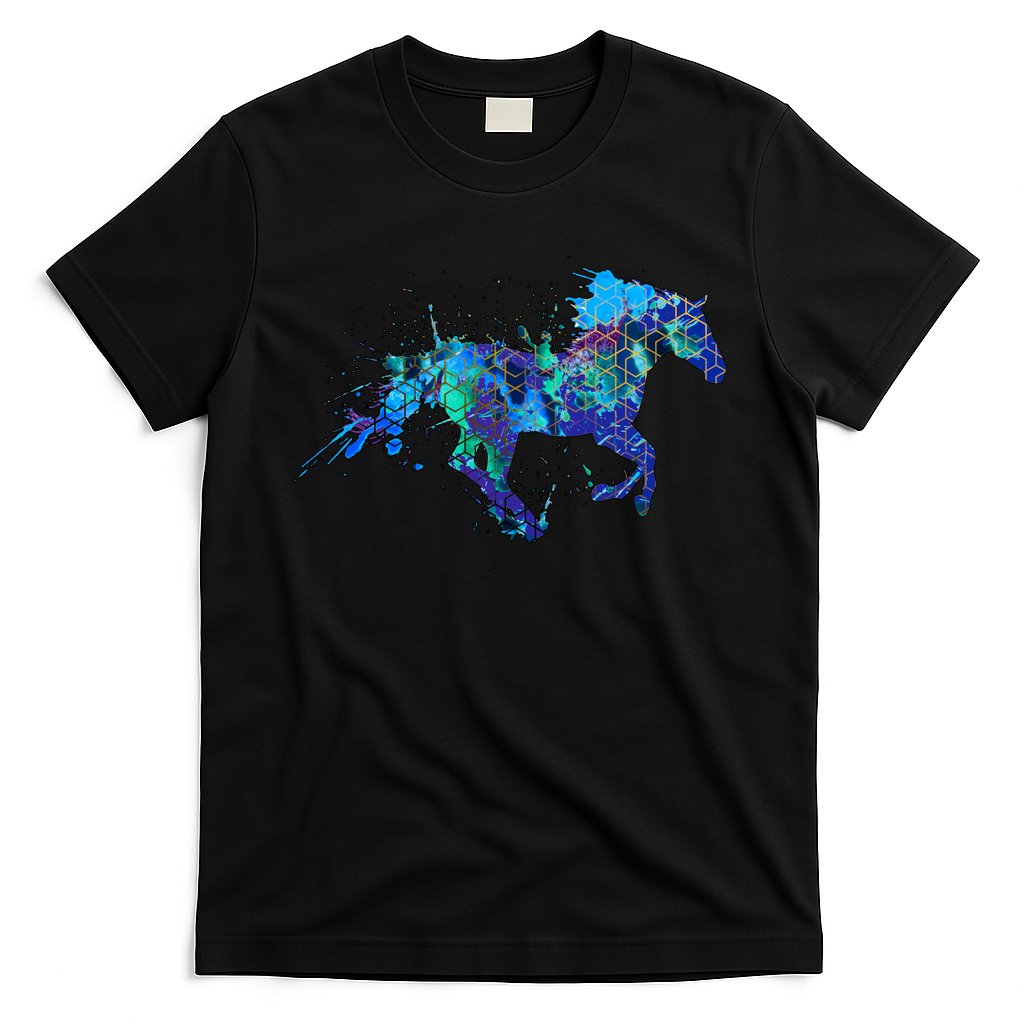 Blue Horse Running T-Shirt Hoodie, Sweatshirt | CoreVibeTees.com