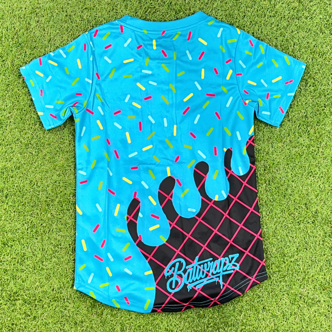 BatWrapz Baseball Ice Cream Short Sleeve Training Tee Youth - Blue Hoodie, Sweatshirt | CoreVibeTees.com (Image 2)