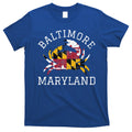 Baltimore Maryland Crab State Flag Home Travel Vintage T-Shirt Style001 Hoodie, Sweatshirt | CoreVibeTees.com