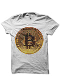 Bitcoin White Half Sleeve T-Shirt Hoodie, Sweatshirt | CoreVibeTees.com